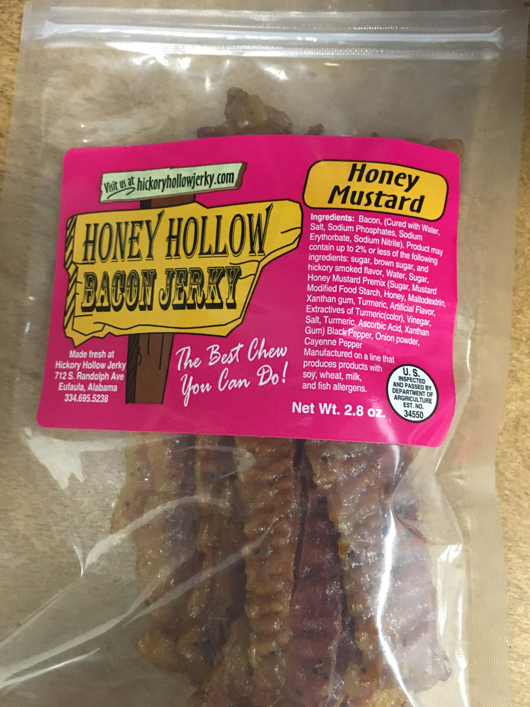 Honey Mustard Bacon Jerky